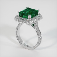 5.87 Ct. Emerald Ring, Platinum 950 2