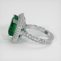 5.87 Ct. Emerald Ring, Platinum 950 4