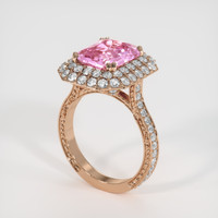3.08 Ct. Sapphire Ring, 14K Rose Gold 2