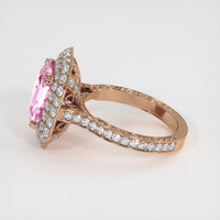3.08 Ct. Sapphire Ring, 14K Rose Gold 4