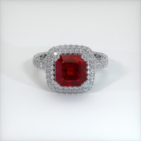 Ruby Ring 3.12 Ct., 14K White Gold Preview