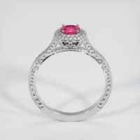 0.54 Ct. Pink Sapphire Ring, 14K White Gold 3