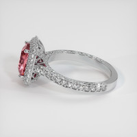 2.06 Ct. Padparadscha Sapphire Ring, 14K White Gold 4