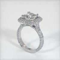 5.98 Ct. White Sapphire Ring, 14K White Gold 2