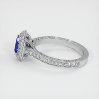 0.89 Ct. Sapphire Ring, 18K White Gold 4