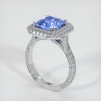 5.03 Ct. Sapphire Ring, 18K White Gold 2