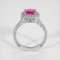 2.26 Ct. Pink Sapphire Ring, 18K White Gold 3