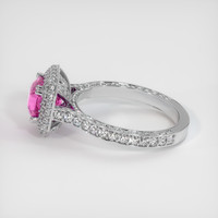 2.26 Ct. Pink Sapphire Ring, 18K White Gold 4