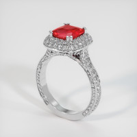 Ruby Ring 2.02 Ct. 18K White Gold Preview