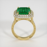 4.89 Ct. Emerald Ring, 18K Yellow Gold 3