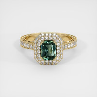 1.14 Ct. Sapphire Ring, 18K Yellow Gold 1