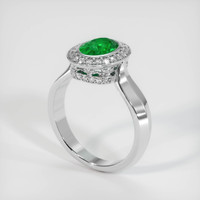 1.16 Ct. Emerald Ring, Platinum 950 2