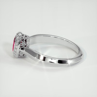0.89 Ct. Ruby Ring, Platinum 950 4