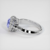 2.13 Ct. Bluish Purple Sapphire Ring, Platinum 950 4