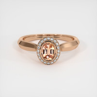 0.75 Ct. Sapphire Ring, 14K Rose Gold 1