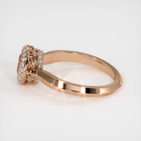 0.75 Ct. Sapphire Ring, 14K Rose Gold 4