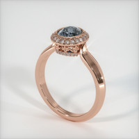 1.62 Ct. Sapphire Ring, 14K Rose Gold 2