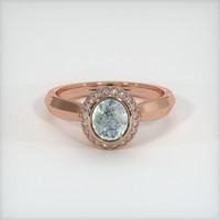 1.66 Ct. Sapphire Ring, 14K Rose Gold 1