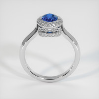 1.24 Ct. Blue Sapphire Ring, 10K White Gold 3