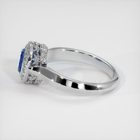 1.24 Ct. Blue Sapphire Ring, 10K White Gold 4