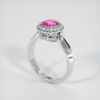 1.67 Ct. Sapphire Ring, 14K White Gold 2