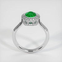 1.16 Ct. Emerald Ring, 18K White Gold 3