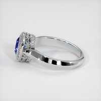 1.23 Ct. Sapphire Ring, 18K White Gold 4