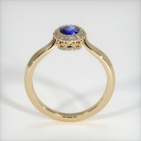 0.67 Ct. Blue Sapphire Ring, 10K Yellow Gold 3