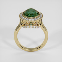 7.02 Ct. Bluish Green Sapphire Ring, 14K Yellow Gold 3