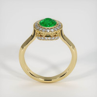 1.16 Ct. Emerald Ring, 18K Yellow Gold 3