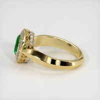 1.16 Ct. Emerald Ring, 18K Yellow Gold 4