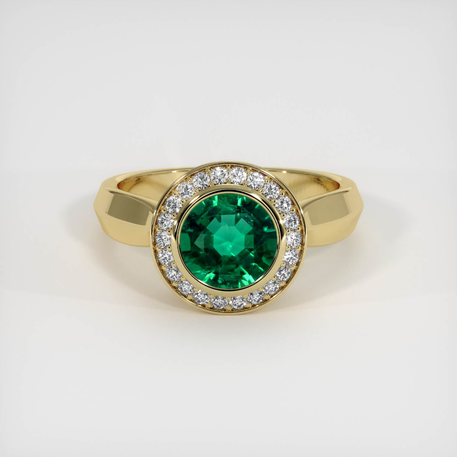 Emerald Ring 1.23 Ct. 18K Yellow Gold | The Natural Emerald Company