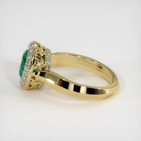 1.24 Ct. Emerald Ring, 18K Yellow Gold 4