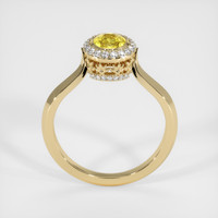 0.65 Ct. Sapphire Ring, 18K Yellow Gold 3