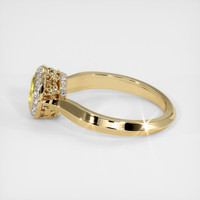 0.65 Ct. Sapphire Ring, 18K Yellow Gold 4