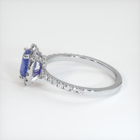 0.69 Ct. Blue Sapphire Ring, Platinum 950 4