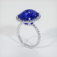 13.50 Ct. Blue Sapphire Ring, Platinum 950 2