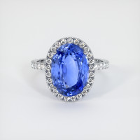 5.90 Ct. Sapphire Ring, Platinum 950 1