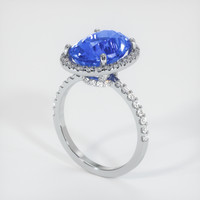5.90 Ct. Sapphire Ring, Platinum 950 2
