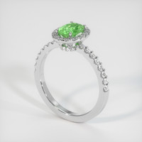 0.90 Ct. Gemstone Ring, Platinum 950 2