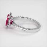 1.00 Ct. Pink Sapphire Ring, Platinum 950 4