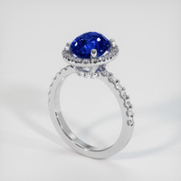 3.01 Ct. Blue Sapphire Ring, Platinum 950 2