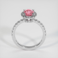 1.11 Ct. Padparadscha Sapphire Ring, Platinum 950 3
