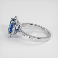 1.43 Ct. Bi Color Sapphire Ring, Platinum 950 4