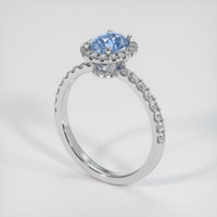 0.95 Ct. Sapphire Ring, Platinum 950 2