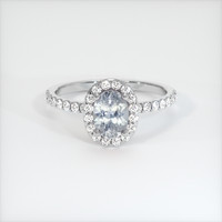 0.80 Ct. Sapphire Ring, Platinum 950 1