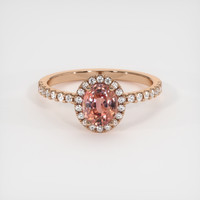 1.20 Ct. Sapphire Ring, 14K Rose Gold 1