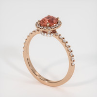1.20 Ct. Sapphire Ring, 14K Rose Gold 2
