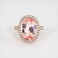 9.05 Ct. Sapphire Ring, 14K Rose Gold 1
