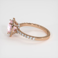 3.05 Ct. Pink Sapphire Ring, 14K Rose Gold 4